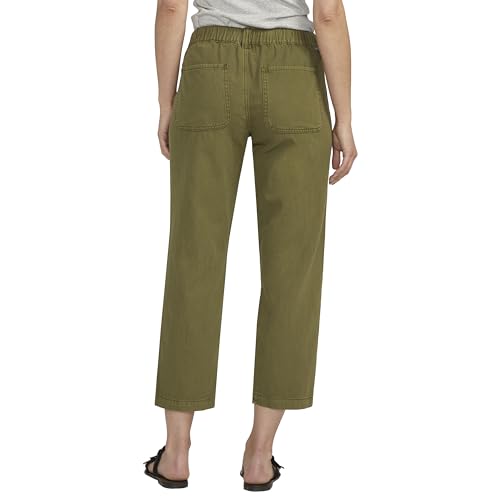 JAG Jeans Women's Chino Tailored Cropped Pants-Legacy, Moss3