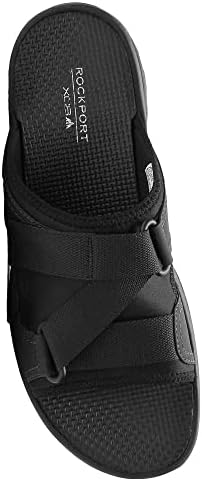 Rockport Men's Trail Technique Velcro Slide Sandal, Black, 12 Wide | Image 1