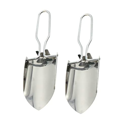 Balacoo Garden Hand Shovel Set 2pcs Mini Planting Spatula Tool Folding Design for Outdoor Gardening and Flowers