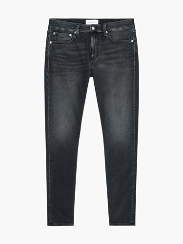 Calvin Klein Jeans Mens Slim Taper, Denim Black