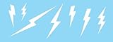 Stencils by Joanie Variety Lightning Bolt Stencil Strike Nature Rain Thunder Storm DIY Art Signs