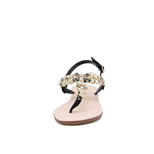 QUEEN HELENA Infradito Bassi Sandali con Gioiello