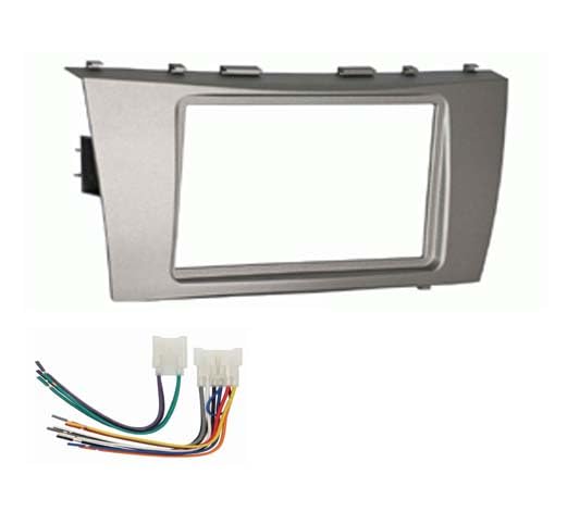 Double DIN Car Stereo Installation Kit for Toyota Camry 2007, 2008, 2009, 2010, and 2011 - Non-Factory Amplified