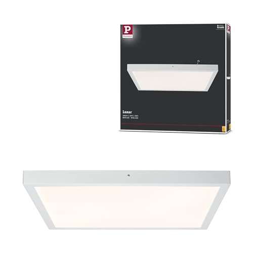 Panneau LED Lunar extra plat en alu dépoli 600x600 plafonnier 27,4W Paulmann