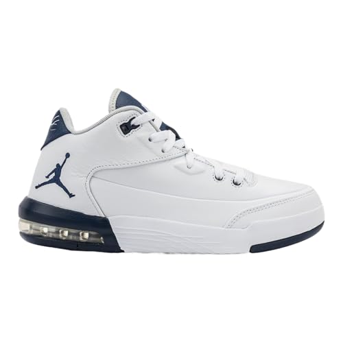 Flight Origin 3 Mens Basketball Shoes (White/Midnight Navy/Neutral Grey) Size 10.5