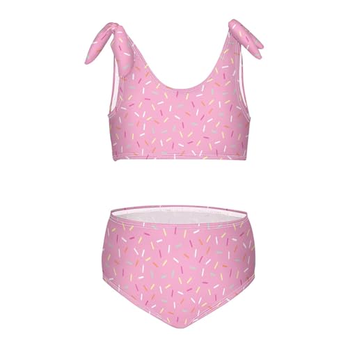 Image of CaTaKu Girls Two Piece Swimsuits Toddler Bathing Suits Bikini Set Summer Beach Swimwear for Girls Size 3-12T