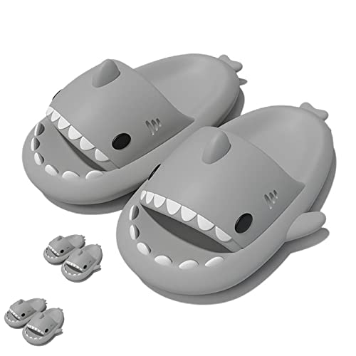 Shark Slides Slippers for Women and Men, Shark Slides Original, Sunmmer Beach Bathroom Couple Shark Sandals