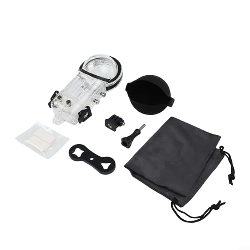 Carcasa de buceo Insta360 X5 transparente con protector impermeable y soporte de cámara 2