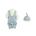 Snner 17 Pulgadas De La Muñeca del Paño Precioso Mini Muñeca Vestir Ropa De Vestir Trajes De Bebé Mini Muñeca Bonitos Trajes De Muñeca De Trapo Arte Hecho a Mano Niños 1set