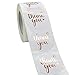 500 Stück Geschenkaufkleber Dankeschön Sticker Etiketten, 2.5 Cm Klebeetiketten Rund Selbstklebend Danke Aufkleber, Roll Aufkleb Für Hochzeit Geburtstag Dankeskarten Einladungen Grußkarten (Stil B)