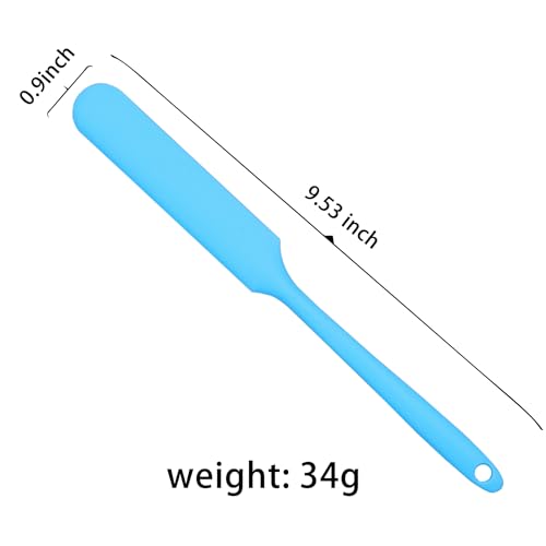 Image of 6Pcs silicone wax applicator Non-stick Waxing Applicator Hair Removal Sticks Applicator Spatula Reusable Hard Wax Scraper for Home Salon Body Use (Blue)