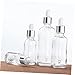 PENIKOKO 10Pcs Glass Essential Oil Dropper Bottles Refillable Cosmetic Sub Bottles Rubber Tops for Beauty and DIY Projects