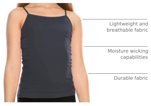 Image of Kurve Girl's Sleeveless Tank Top - Stretch Undershirts Cami Camisole, UV Protective Fabric, Rated UPF 50+ (Made in USA)