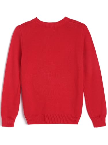 Image of Kids Crewneck Pullover Sweater Cute Pattern Long Sleeve Sweatshirt Holiday Costumes for 5-14 Years Child
