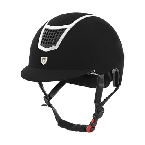 Equestro cap Modello Eclipse Plain Velvet, Nero-Grigio