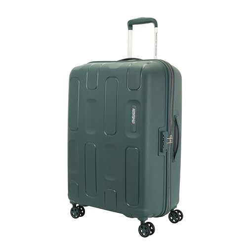 Image of American Tourister Ivy 2.0 | Medium Size Check-in Trolley Bag (68 cm) | 360 8 Wheel Travel Luggage | Hard Case Polypropylene (PP) Suitcase | Combination Lock | Dark Forest