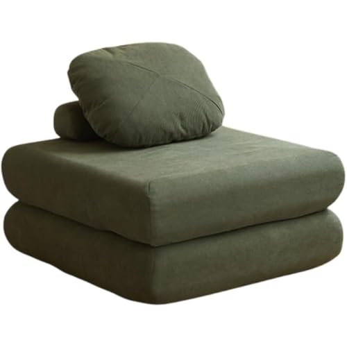 Eyawe �V���O���\�t�@ �t�@�u���b�N�� �J�W���A�� �R�[�f�����C���n �R���p�N�g�݌v ���O���\�ȃJ�o�[ �_�炩�ȍ\�� �t���[�����X ���S�݌v ���K�Ȕw������ ���^�������[�� �Q�����p (�O���[��,90x90x40cm)