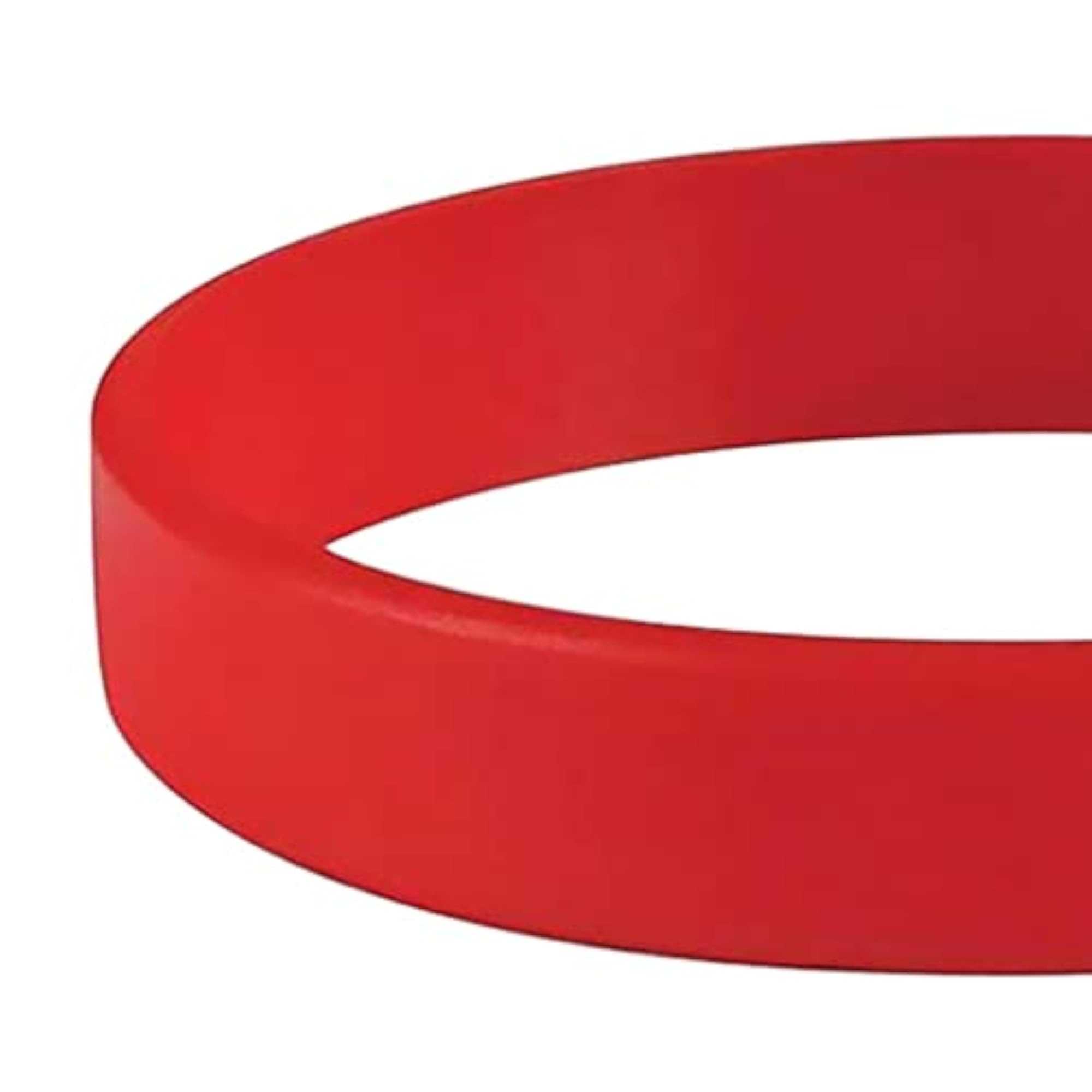 10 Pieces Pack Blank Silicone Wristbands Rubber Bracelet Red