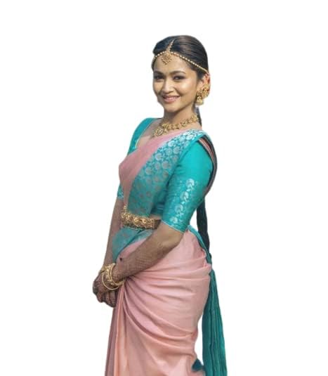 Flosive Women's Present Banarasi Soft Lichi Silk Saree Beautiful Jacquard Rich Pallu Design Work Zari Woven Kanjivaram Silk Style Saree With Soft Lichi Silk Blouse Piece Ayn Royal Look (Pitch)