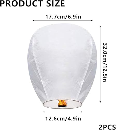 Generic 2 Pack Chinese Lantern Floating Sky Lanterns To Release In Memory And Convey Wishes thumb #1