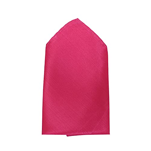 Image of TIE STUDIO Men's Solid Pocket Square | Size- 10cm x 10cm | Colour-Royal Blue | Pack of 1 |