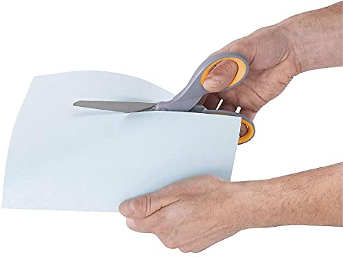 Westcott Titanium 8-Inch Straight Scissor (13529) - Single, Grey with Yellow - Image 7