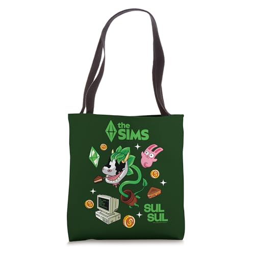 The Sims Sul Sul Cowplant Plumbob Classic Icons Video Game Tote Bag