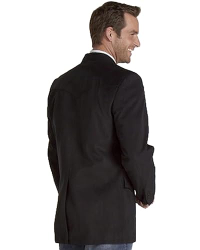 Circle S Men's Microsuede Sport Coat Tall Black 52 T2