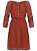 Produktbild Hailys Damen Kleid Off-Shoulder Chiffon Dress 2-lagig Longsleeve Caramel braun, Gr:XL