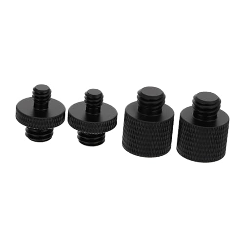 Holibanna 4Pcs Camera Screws for Microphone Stand Adapter Black for Converting Microphone Camera Holders Useful Accessories for Photography and Audio Recording