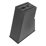 DIYEAH Portacoltelli da Cucina Multifunzionale in Legno Massello Organizer per Drenaggio Acqua Blocchetto Porta Coltelli Antiruggine Supporto Utensili da Cucina Resistente e Pratico per