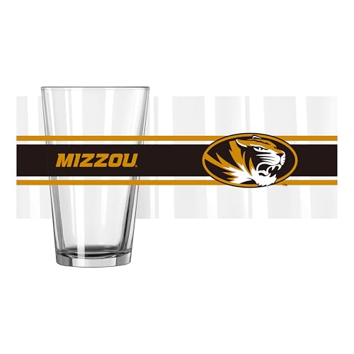 Image of Logo Brands NCAA 16 oz Pint Glass - Durable Glass With Bold Team Color- Chip-Resistant Rim Drinkware For Fans, Tailgates, Home Bars & Everyday Use