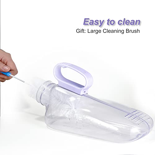 Portable Urinal For Women Spill Proof Female Urine Bottle Urinal Container Leakproof Transparent Pee Bottle For Female Bedridden Device (24Oz) #TOP5