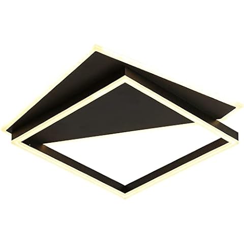 joonolu Simple Iron Mid -shaped Bedroom Living Room LED Flush Mount Ceiling Light Fixture Cover