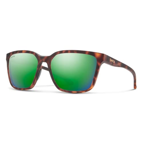 Smith Shoutout Sunglasses Matte Tortoise/Chromapop Polarized Green Mirror #TOP5