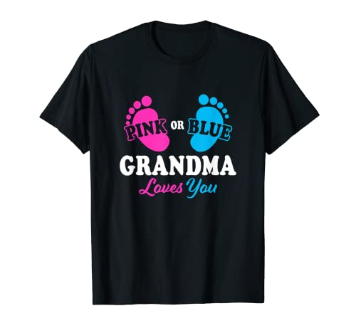 Revelar Género Abuela Baby Shower Nana Camiseta