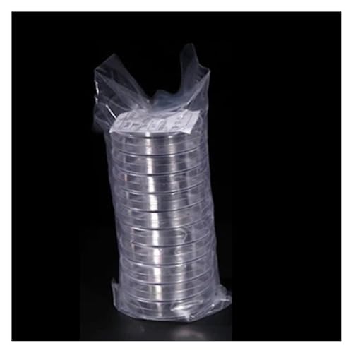Boîtes de Petri transparentes en plastique pour fournitures de laboratoire avec couvercles (10 pcs)