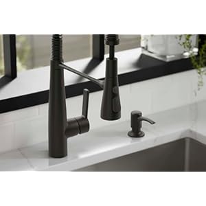 Kohlerkrec22745sdblsemiprofessionalkitchenfaucetwithsoapdispenserlotiondispensercommercialkitchensinkfaucetwithpulldownsprayheadmatteblack Urban Country Home Decor Kohler k rec22745 sd bl semi professional kitchen faucet with soap dispenserlotion dispenser commercial kitchen sink faucet with pull down sprayhead matte black urban country home decor