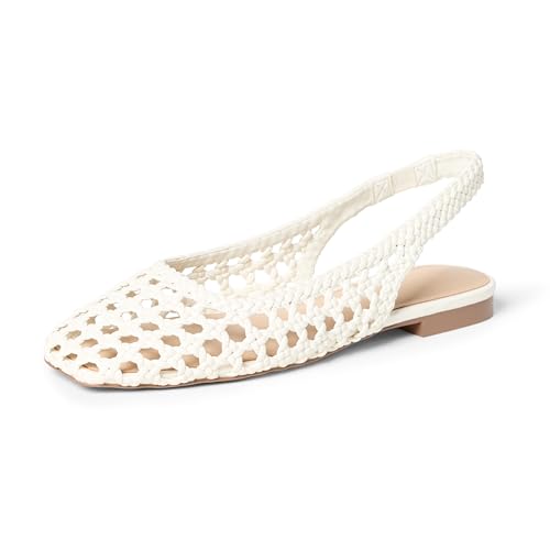 Image of The Drop Women's Palma Woven Slingback Flat
