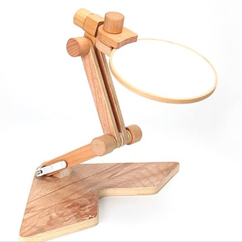Soporte multifuncional para punto de cruz en madera pulida 6