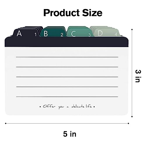 Maxgear Index Card Dividers 3 X 5 Inches Alphabetical Tabbed Index Cards Guides Colored Note Cards, File And Recipe Guides With Alphabetical Tabs, Assorted Colors, 20 Counts, A-Z Guide #TOP4