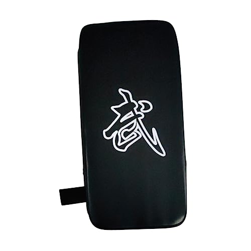 BRIGHTFUFU Durable Taekwondo Kick Pad PU Leather Training Gear for Karate Kickboxing Shield Shape Design with Wrist Strap for Martial Arts Practice and Skill Development