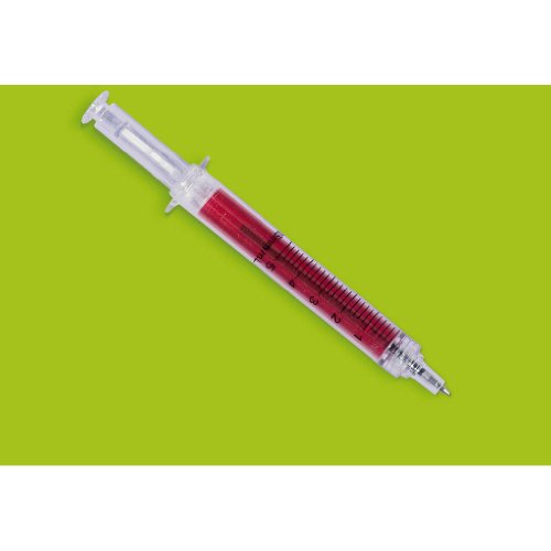Preisvergleich Produktbild Spritze Kugelschreiber Blut