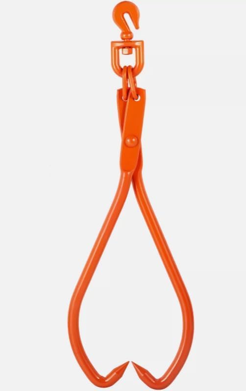 Log Skidding Tongs 32 inch 2 Claw Log Lifting Tongs Heavy Duty Rotating，Replacement for VEVOR