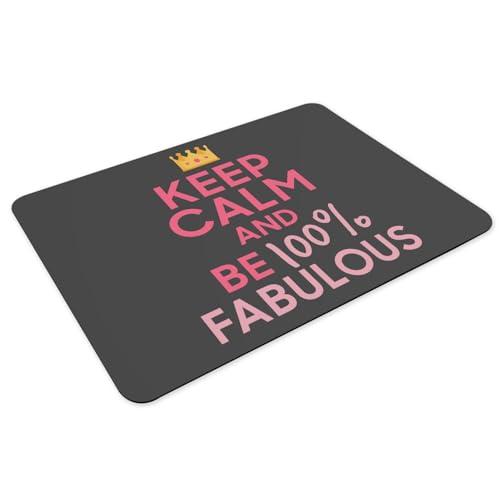 Sets de table caoutchouc noir anti glisse grand format Keep Calm - 3