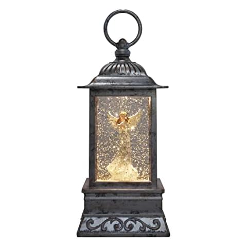 Angel w/Dove Glitter Snow Globe LED Light Lantern Cover