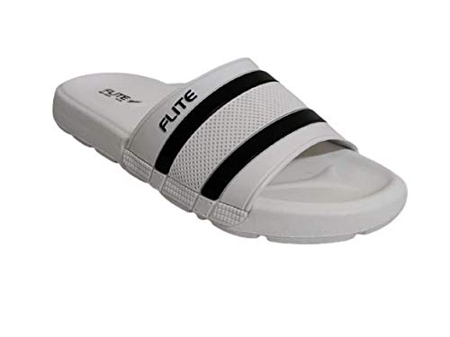 FLITEMEN'S FLIP FLOP (WHITE BLACK, numeric_6)