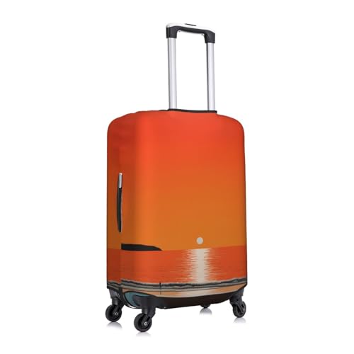 Sunset over Water Luggage Cover Stylish Suitcase Covers for Luggage Tsa Approved, Elastic Washable Suitcase Protector Anti-Scratch Travel Baggage Covers for 18-32 inch Luggage3