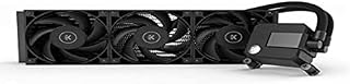 EK AIO Basic 360 mm, D-RGB All-in-One CPU Water Cooler with Premium EK-Vardar High-Performance PMW Fans, Liquid Cooling, 120 mm Fan, Intel 115X/1200/2066, AMD AM4