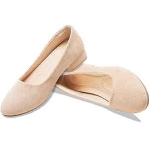 AISFAES Women Pumps Low Chunky Rounded Toe Heels Healed Dress Pumps Elegant Wedges Working Shoes